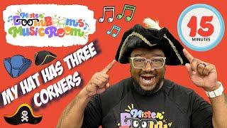 My Hat Has Three Corners Song for Kids with Mister Boom Boom  Preschool Songs with Action