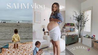 SAHM vlog home updates beach date new toddler toys & activities huge grocery restock + more