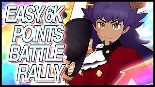 TESTING THE LAZY STRATEGY 6150 Points Battle Rally  Pokemon Masters EX