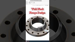 80NB WeldNeck Flange Design In Solidworks #viral  #shorts  #flange  #weldneckflange