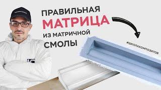 Матрица из полиэфирной смолы с армированием  ШКОЛА КОМПОЗИТОВ  COMPOSIT-STROY.RU