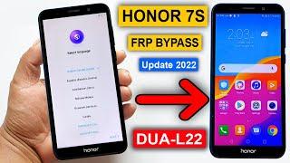 Honor 7S FRP Bypass Without Pc Honor 7S DUA-L22 Google Lock Bypass  Honor DUA-L22 FRP Unlock 