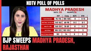 Exit Polls 2023  BJP Sweeps Madhya Pradesh Rajasthan Shows NDTV Poll Of Polls