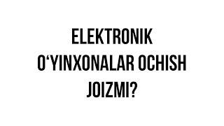 Savol-javob Elektronik o‘yinxonalar ochish joizmi? Shayx Sodiq Samarqandiy