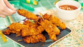 Malaysia Air Fryer Chicken Satay EASY RECIPE