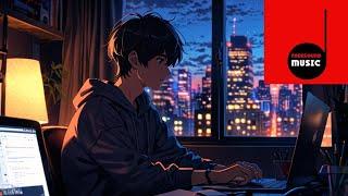 working at night - royalty free lofi chill hop - no copyright