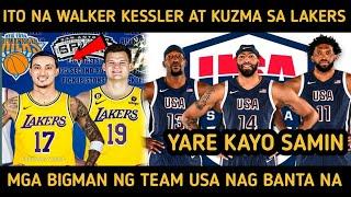 MGA BIGMAN NG TEAM USA NAGBANTA SA MGA MAKAKALABANFIVE TEAM TRADE PARA SA LAKERS KUZMA AT KESSELER.