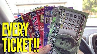 I Bought EVERY $20 Lottery Ticket ⫸ Heres What Happened