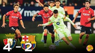 PEDRI SEUL AU MONDE. Le Barça fait tourner et se prend une fessée   Osasuna 4-2 Barça