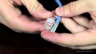 How To Make RJ45 Network Patch Cables - Cat 5E and Cat 6