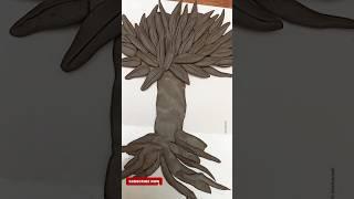 Making clay tree   #kidskhelnamati #shorts #ytshorts