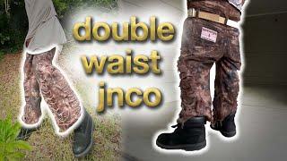 DISTRESSED DOUBLE WAIST JNCO PANTS