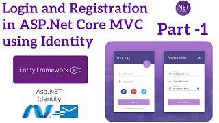 ASP.NET Core MVC Login and Registration using Identity  Asp.net core tutorial