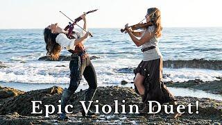 Wellerman x Hes a Pirate Violin Cover Duet Taylor Davis & Mia Asano