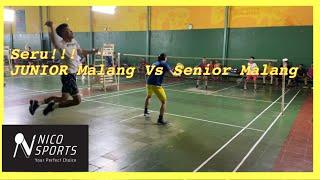 Seruuu Sparing Lawan Junior2 malang  Nico  yudi  Vs Ego  wibi