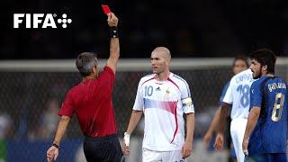 Zinedine Zidane’s final moments as a footballer  Red card v Italy at FIFA World Cup Germany 2006™