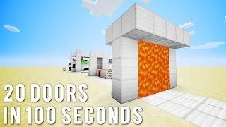 Minecraft 20 More Doors In 100 Seconds