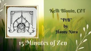 15 Minutes of Zen Beginner Zentangle® method of drawing PiB.