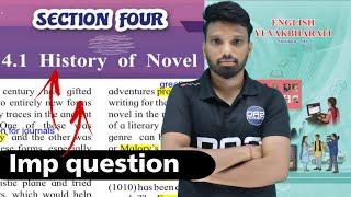 history of novel 12th english  important question of english novel  da2 academy english novel