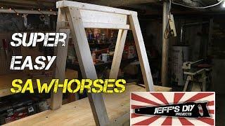 How to build easy & stackable sawhorses