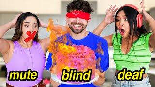 Blind Deaf Mute Baking Challenge *GONE WRONG*