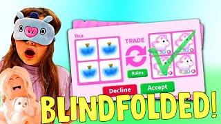 BLINDFOLDED TRADE CHALLENGE In Adopt Me ROBLOX  JKREW GAMING