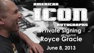 Royce Gracie Signing for American Icon Autographs June 8 2013