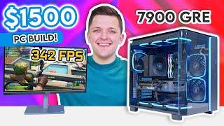 Best $1500 Gaming PC Build 2024  ft. RX 7900 GRE & Ryzen 7600X w Benchmarks
