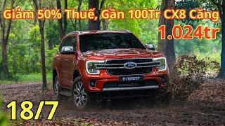 Ford Everest Được Giảm Trên 50% Thuế Khuyến Mại Mới Sẽ Làm Khó Santafe CX-8  Xegiatot24h