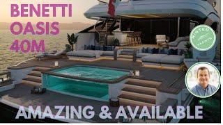 40M Benetti Oasis @ Cannes Yachting Festival - Market Update  www.YachtSpecsDirect.com for Details