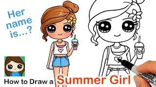 How to Draw a Cute Girl  Summer Art Series #7