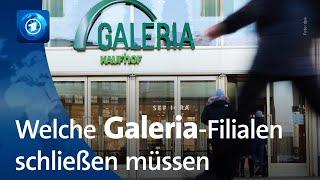 Insolvenz von Galeria Karstadt Kaufhof 16 der 92 Filialen sollen schließen