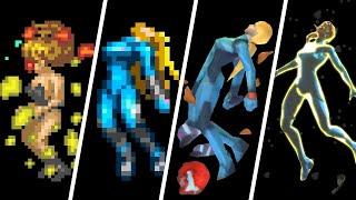 Evolution of Samus Deaths & Game Over Screens in Metroid Games 1986-2021