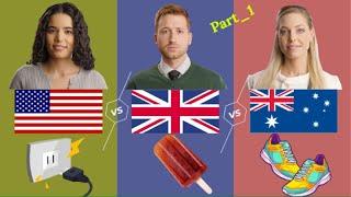 American vs. British vs. Australian English  One Language Three Accents Part1
