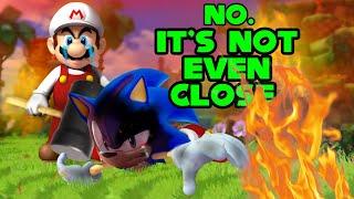 Why Mario Actually STOMPS Sonic In a Fight