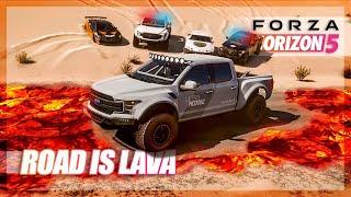 Forza Horizon 5 - The Road is Lava vs HUNTERS