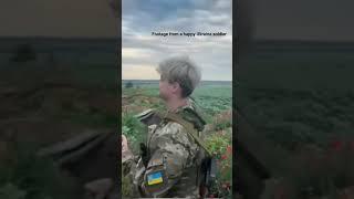 this is a video i uploaded on tiktok. It is footage of a happy Ukraine soldier