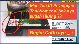 CARA CEK ID Pelanggan K Vision Tapi Bok sudah Hilang