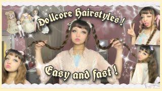 my go-to dollcore hairstyles