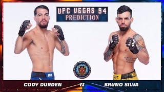 Cody Durden vs Bruno Silva Prediction - UFC VEGAS 94 Predictions  UFC VEGAS 94 BETTING