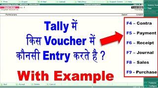 tally erp 9 all voucher entry in hindi   tally basic entry  Sales Contra Payment Receipt Vouchers