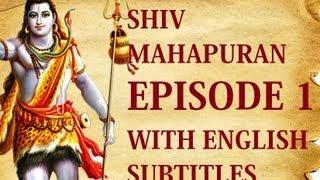 Shiv Mahapuran English Subtitles I  Episode 1 Shrishti Utpatti  The Origin Of Life