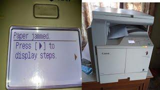 paper jam in canon IR 2202N2204N printer How to remove in jamed Paper
