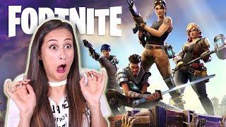 VOOR DE EERSTE KEER FORTNITE SPELEN  MeisjeDjamila