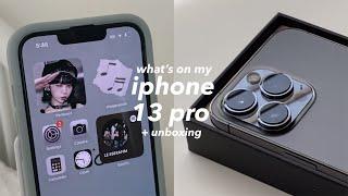 iphone 13 pro unboxing set-up unboxing cute accessories + tour