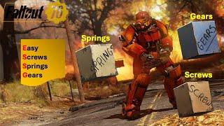 Fallout 76Easy Screws Springs and Gears to farm