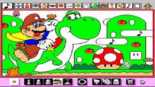 Mario Paint SNES Random Gameplay 1080p