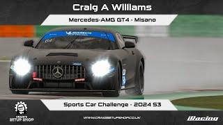 iRacing - 24S3 - Mercedes-AMG GT4 - Sports Car Challenge - Misano - CAW