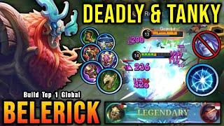 Deadly & Tanky Belerick The Annoying Tank 100% IMMORTAL - Build Top 1 Global Belerick  MLBB