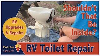 RV Leaky Toilet Repair Full Time RV Family of 9 repairs TWO ways an RV toilet leaks